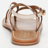 MORRIS sandales en cuir gold