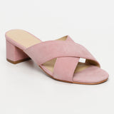 NAHIA sandales en cuir pink