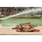 NAHUEL sandales en cuir gold