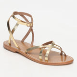 NAPOSTA sandales en cuir darkgold