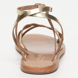 NAPOSTA sandales en cuir darkgold