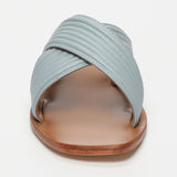 NASSAU sandales en cuir ltblue