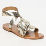 NECOCHEA sandales en cuir gold