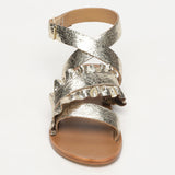 NECOCHEA sandales en cuir gold