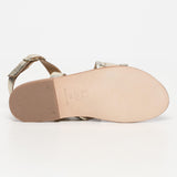 NECOCHEA sandales en cuir gold