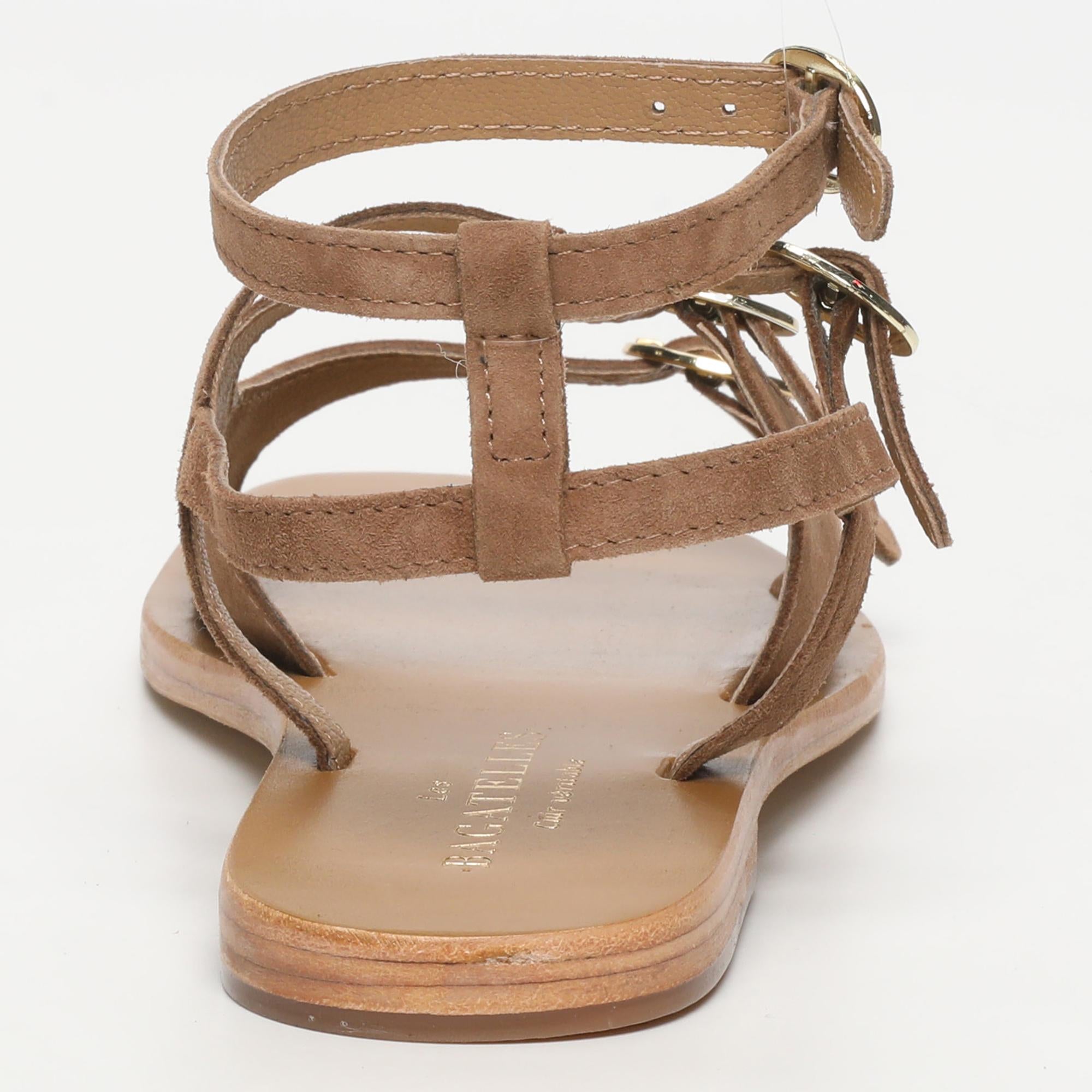 PARME sandales en cuir camel