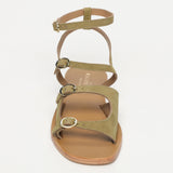 PARME sandales en cuir olive