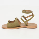 PARME sandales en cuir olive