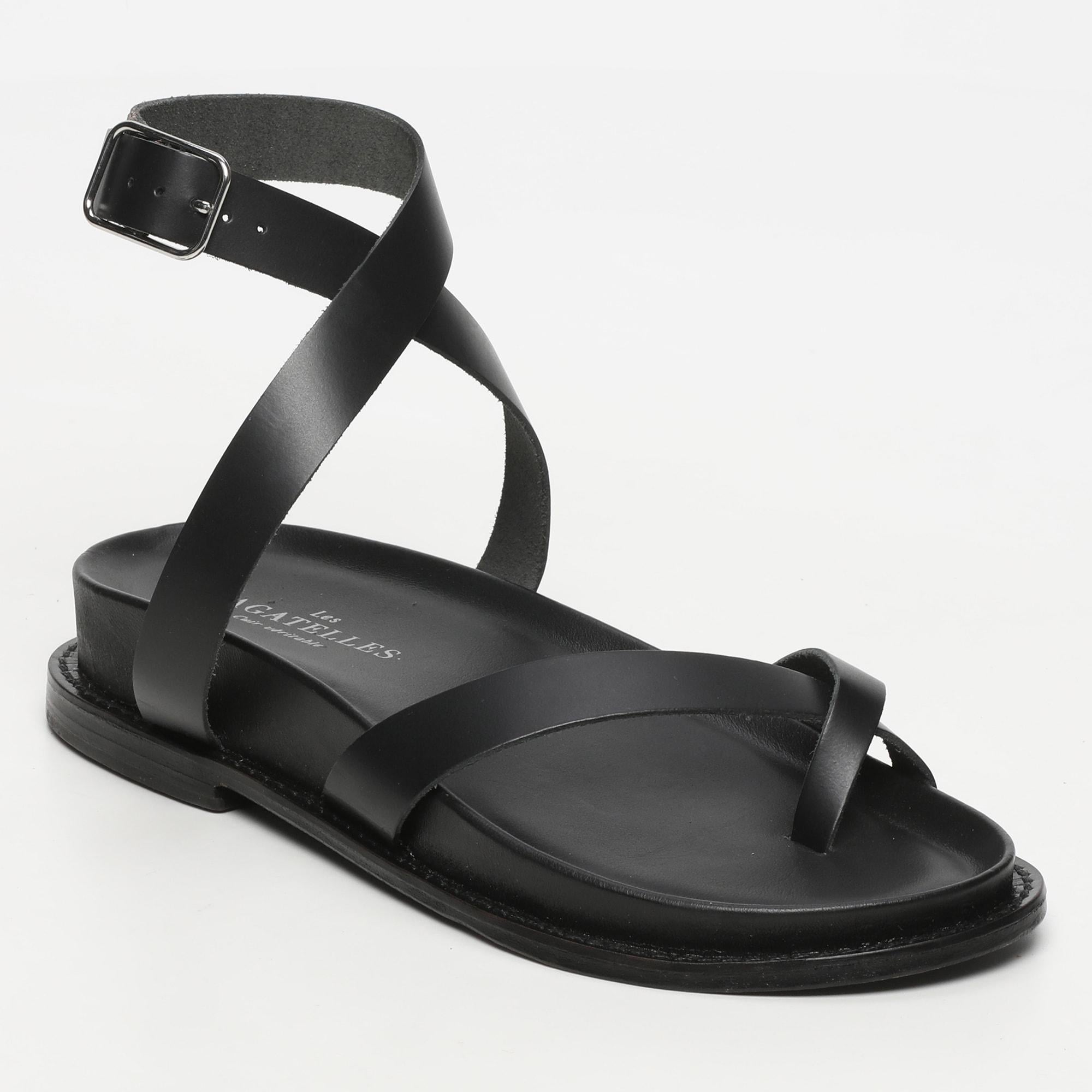 PASTORA sandales en cuir black