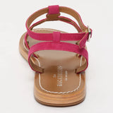 THUJA sandales en cuir fushia