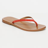 PEDRITA sandales en cuir coral