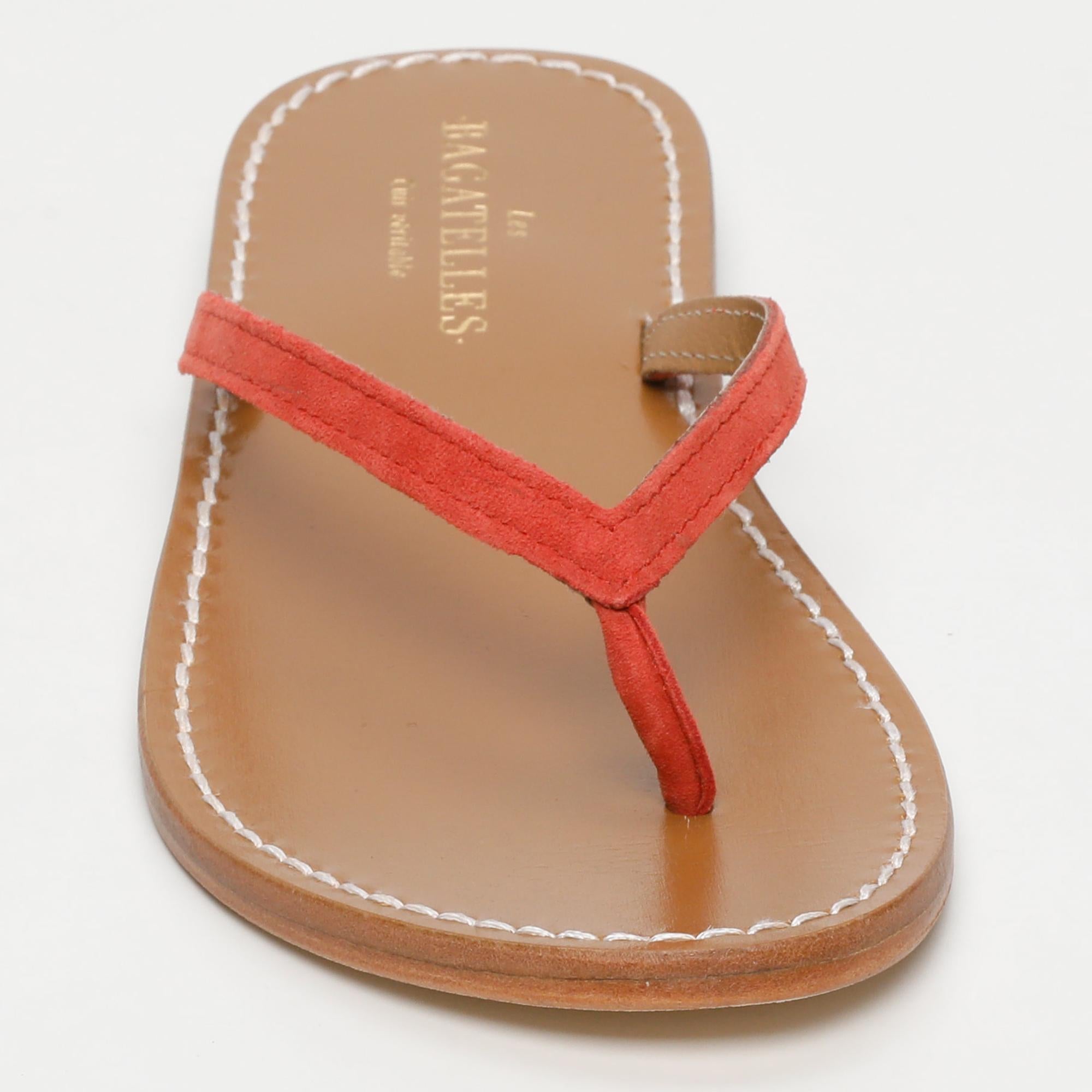 PEDRITA sandales en cuir coral