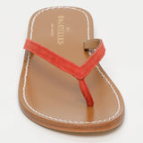 PEDRITA sandales en cuir coral