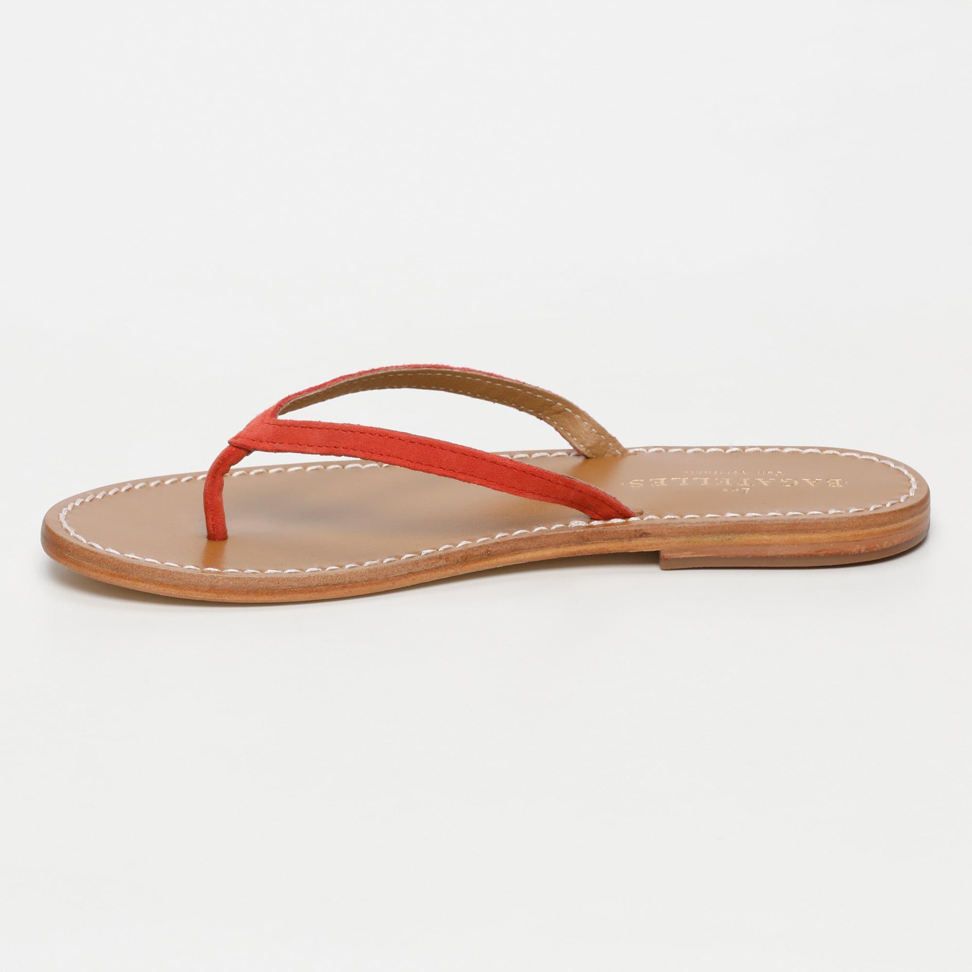 PEDRITA sandales en cuir coral