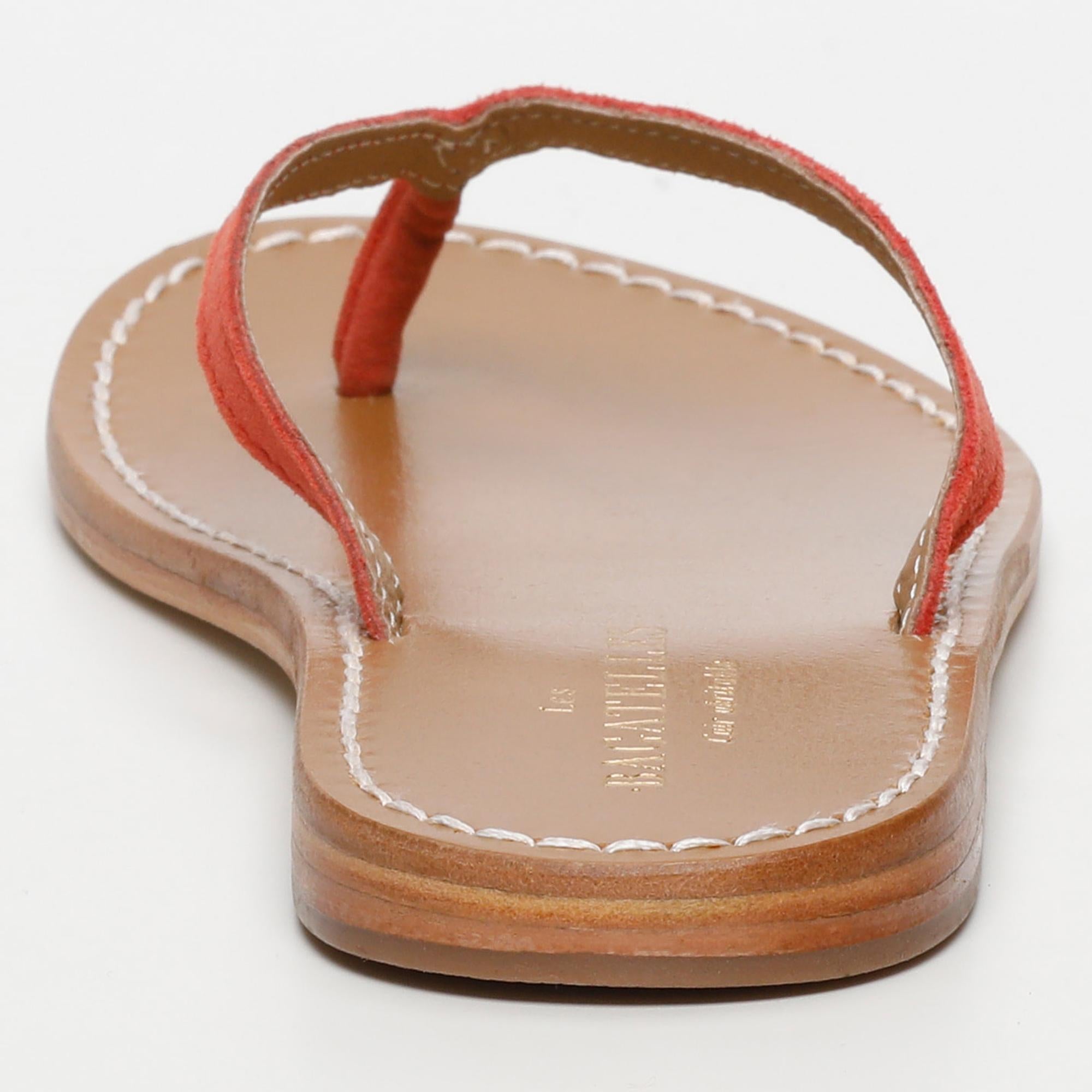 PEDRITA sandales en cuir coral