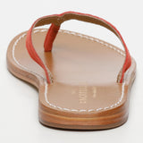 PEDRITA sandales en cuir coral