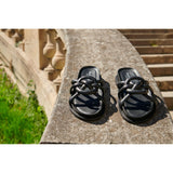 PELICURA sandales en cuir black