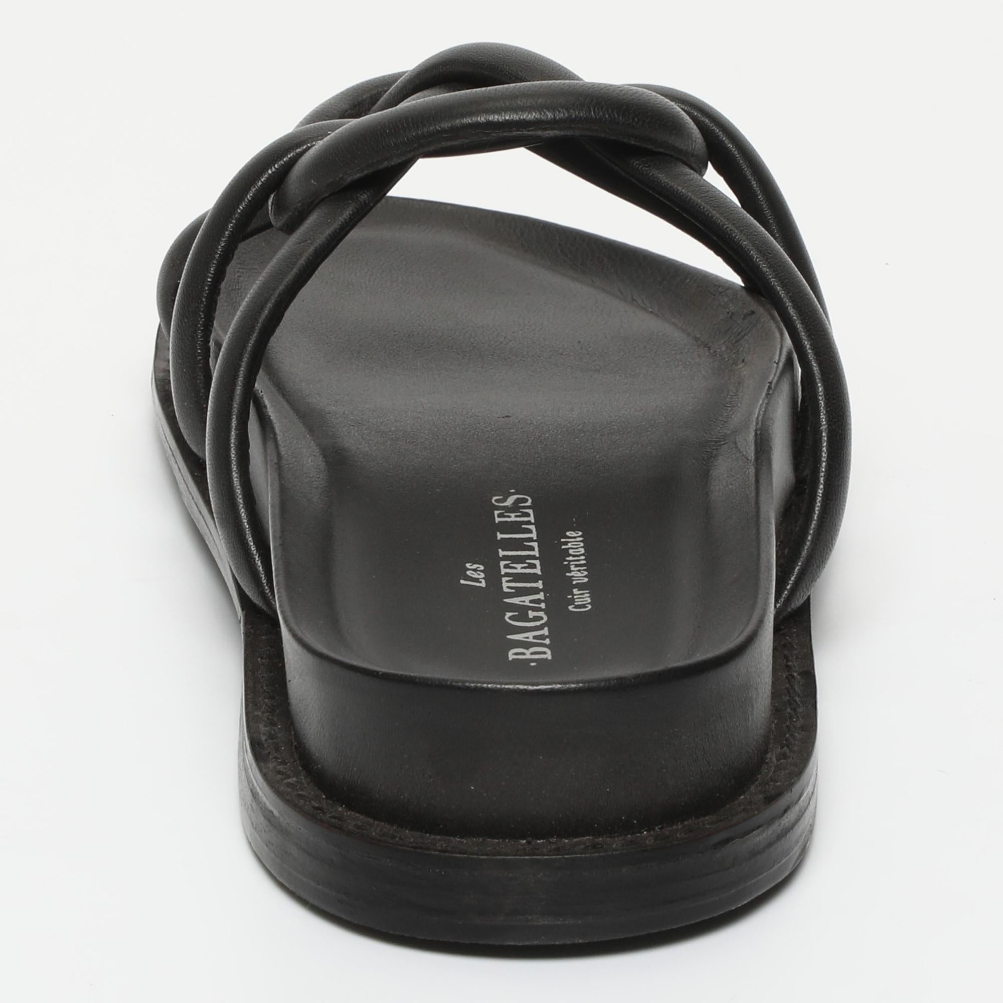 PELICURA sandales en cuir black