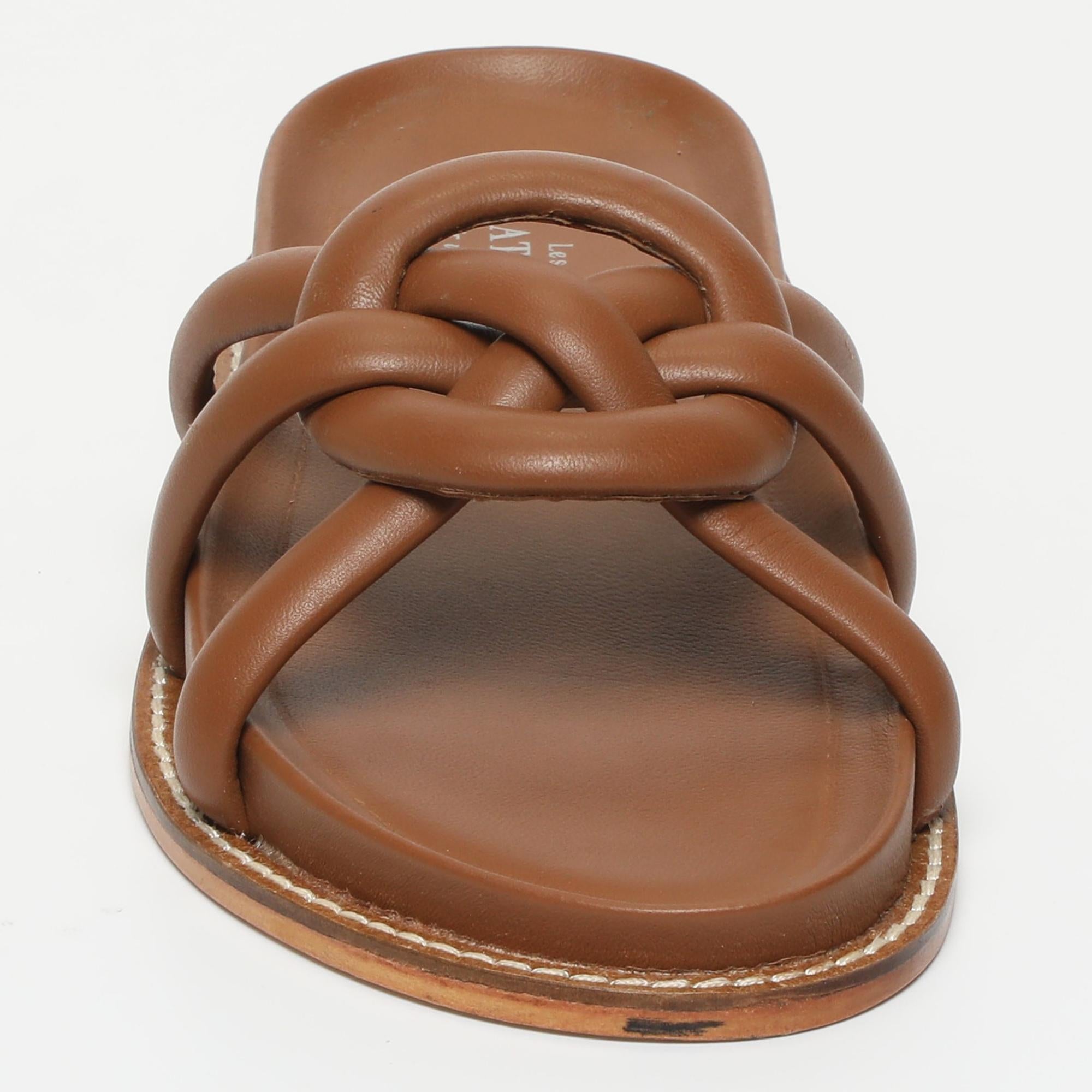 PELICURA sandales en cuir camel