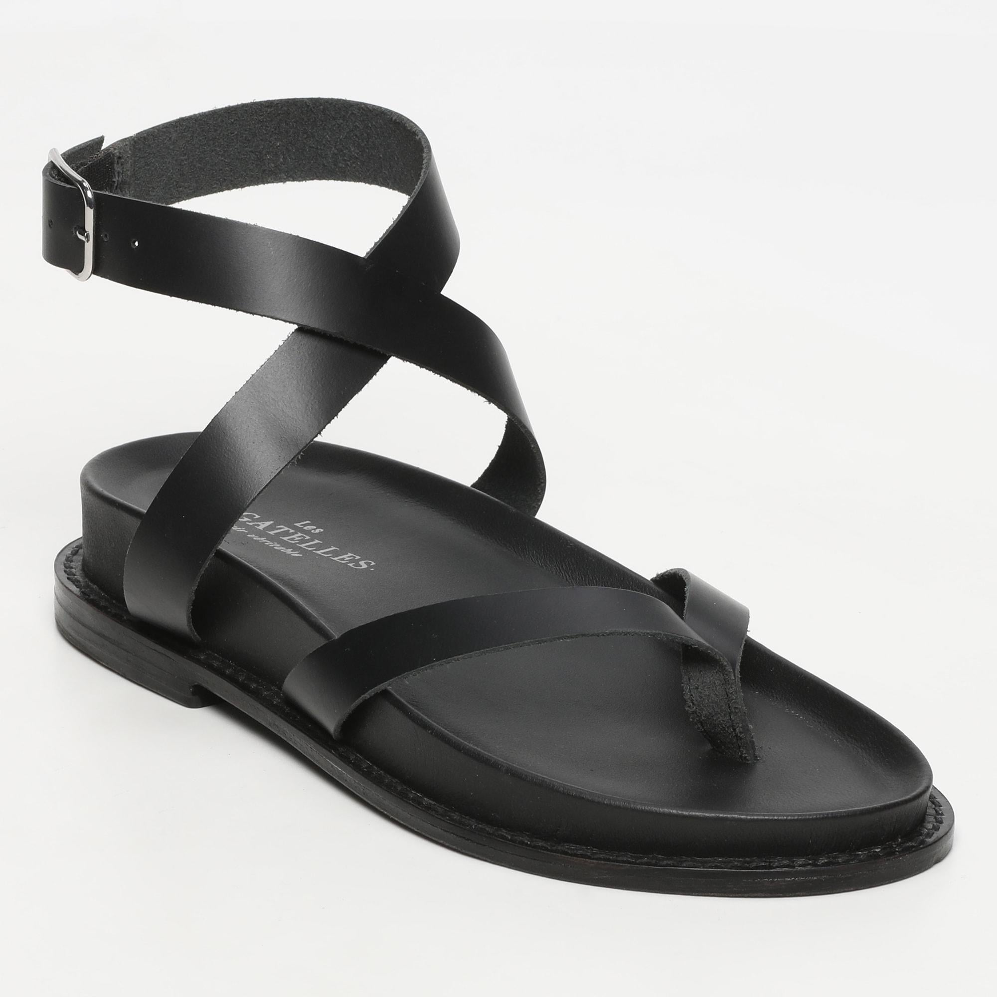 PEREDA sandales en cuir black