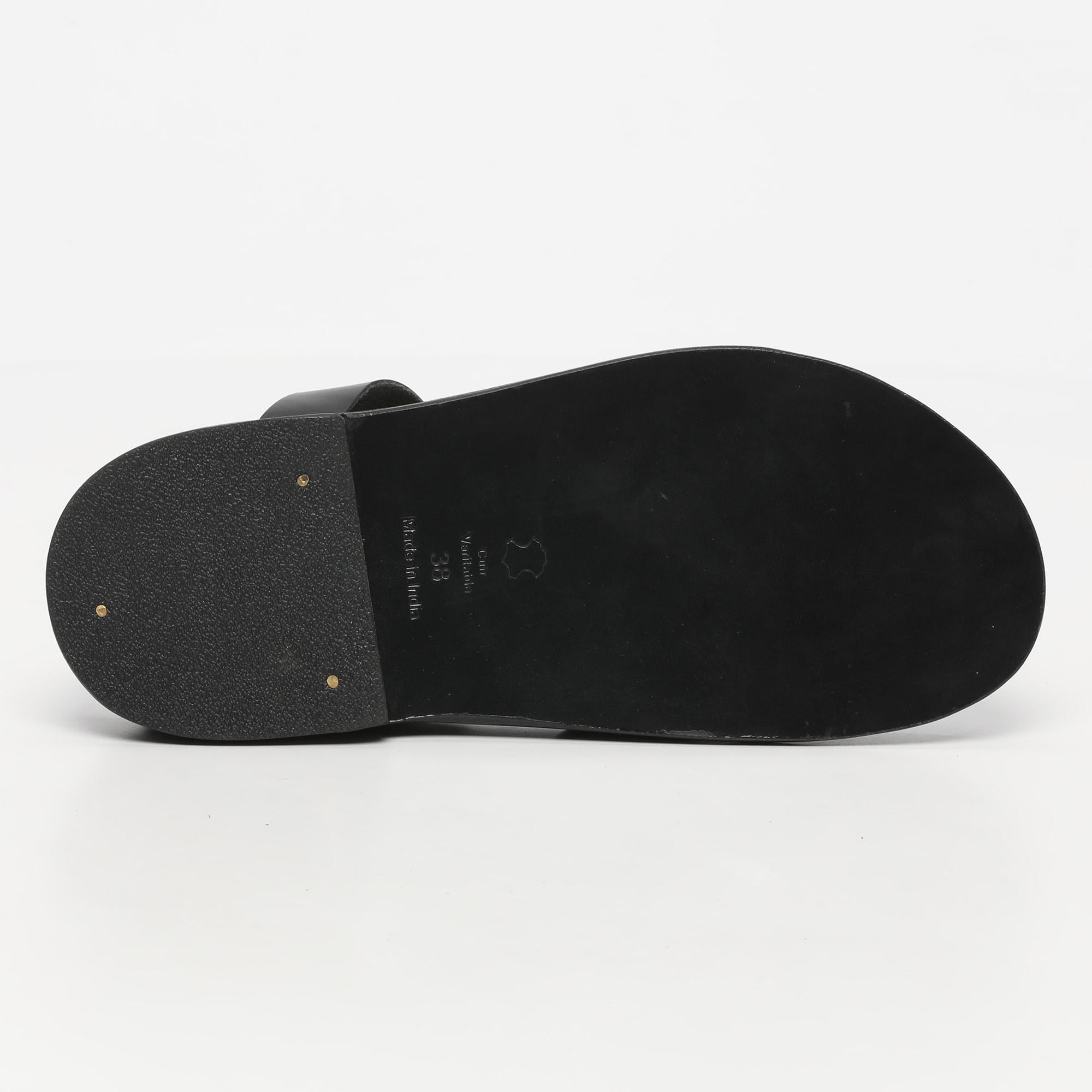 PEREDA sandales en cuir black