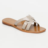 POMONA sandales en cuir creampatent