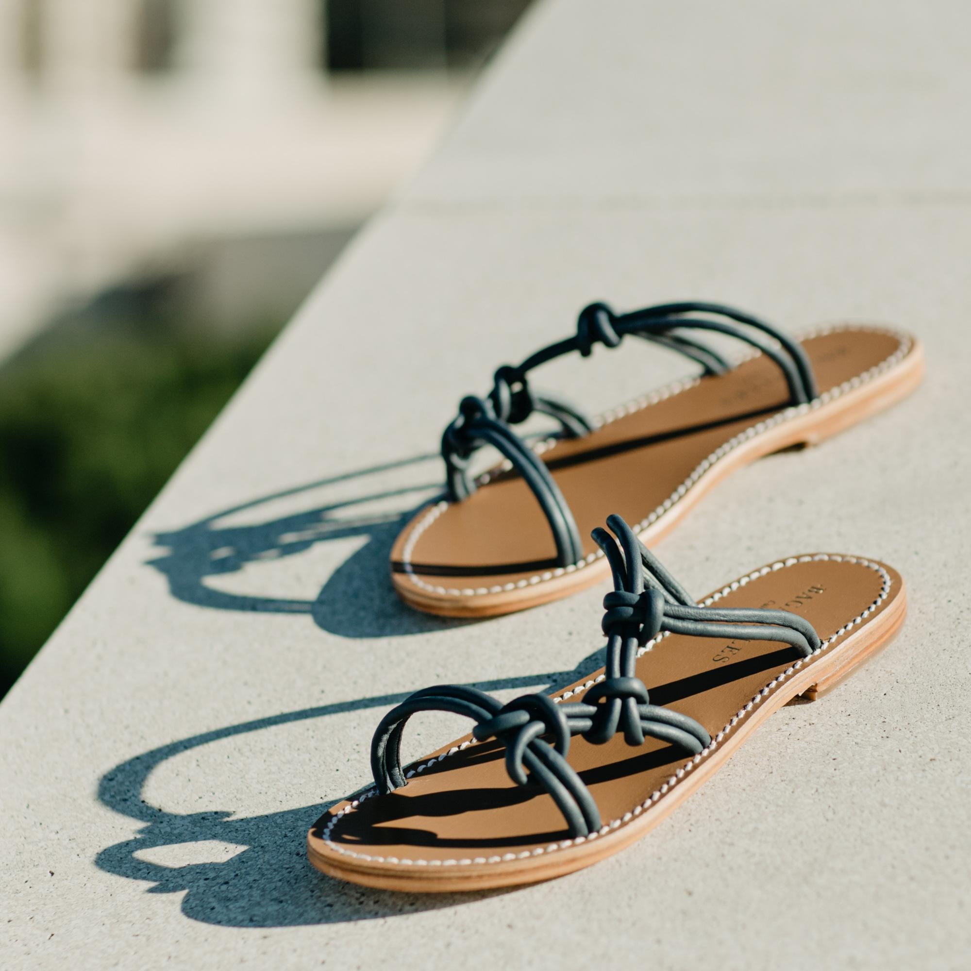 RYLEE sandales en cuir navy