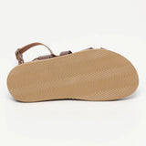 MIRA sandales en cuir chocolate