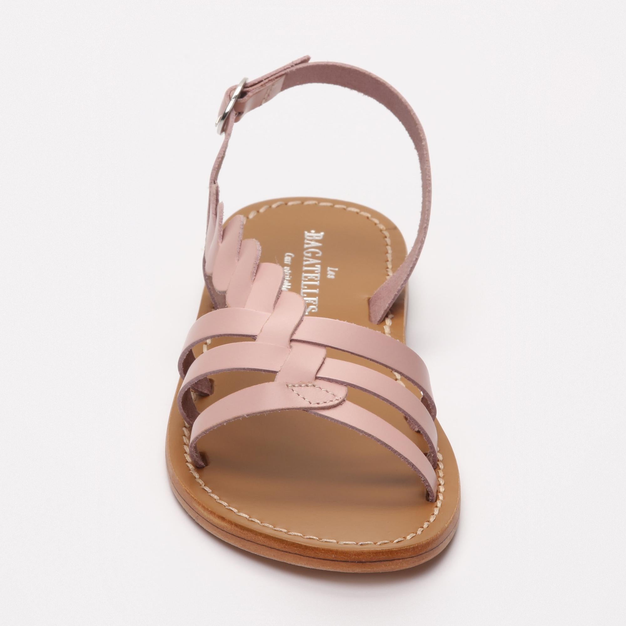 SATYRE sandales en cuir pink