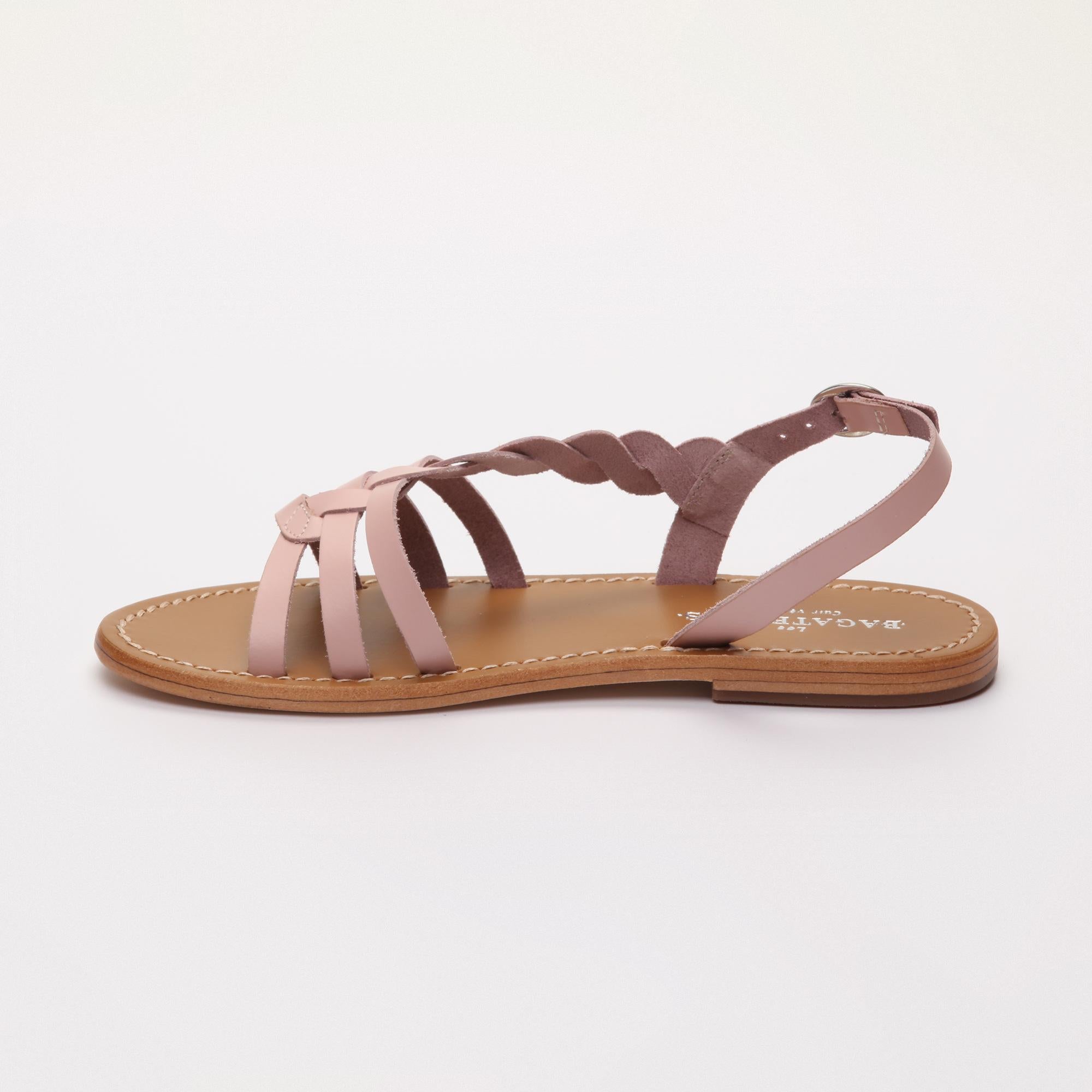 SATYRE sandales en cuir pink