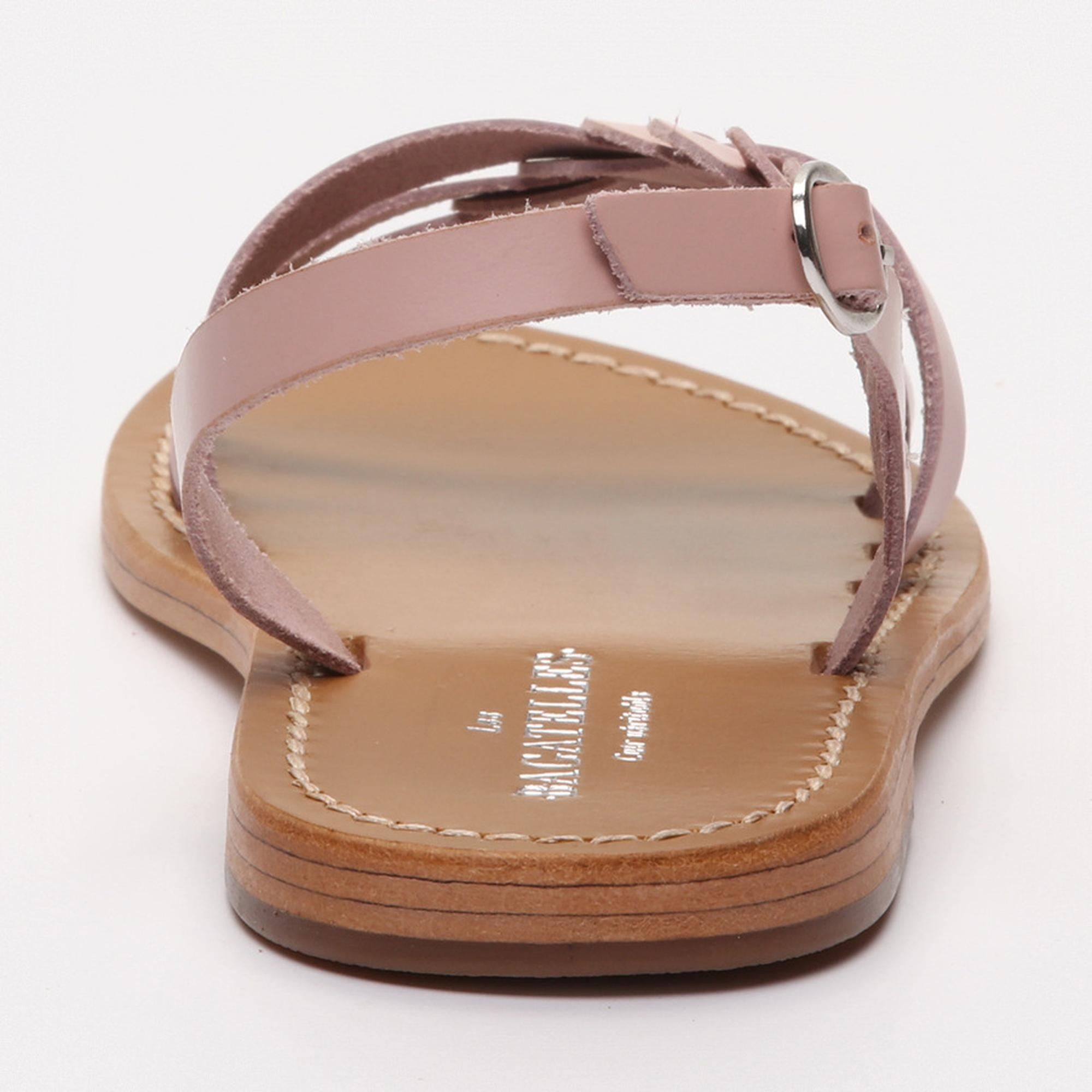 SATYRE sandales en cuir pink