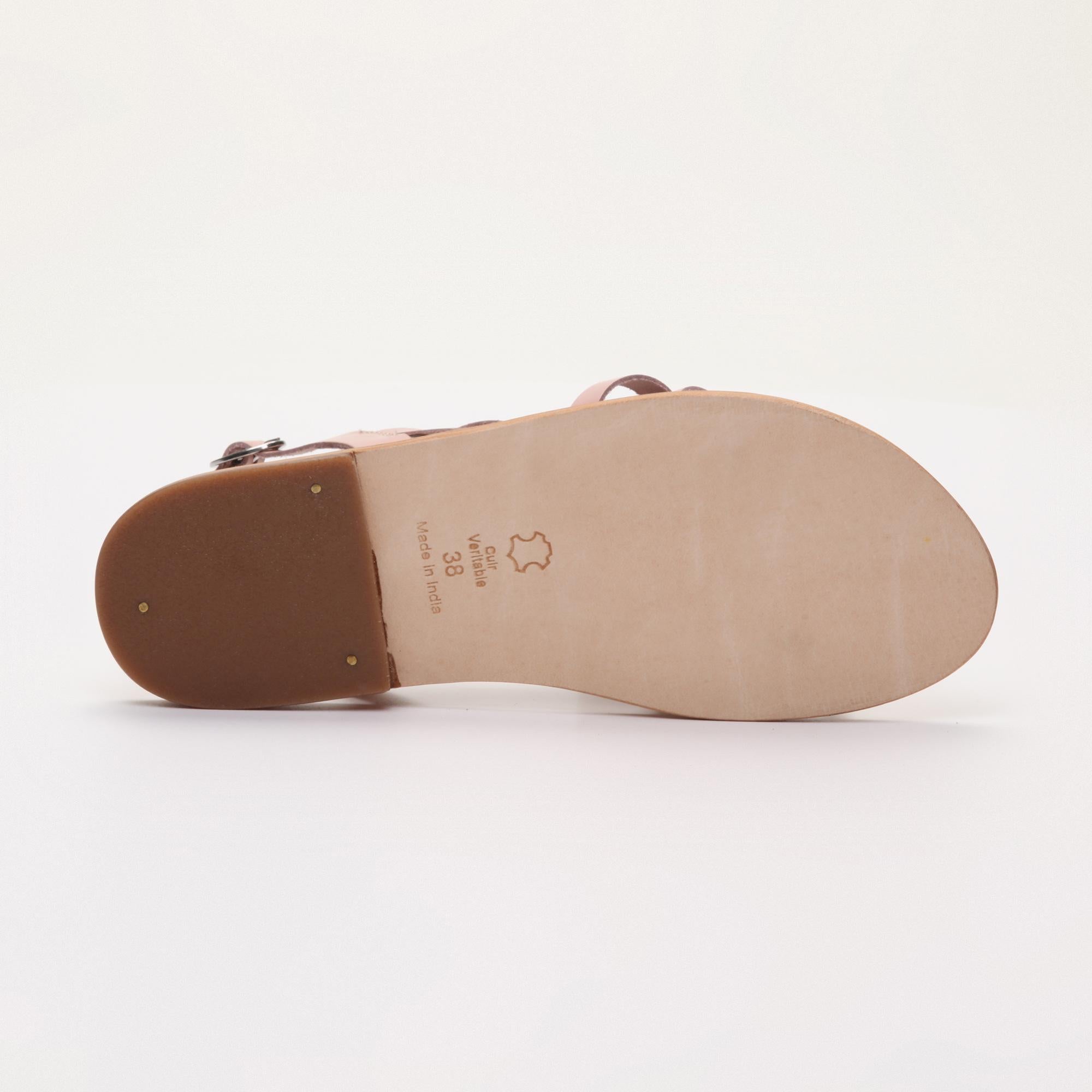 SATYRE sandales en cuir pink