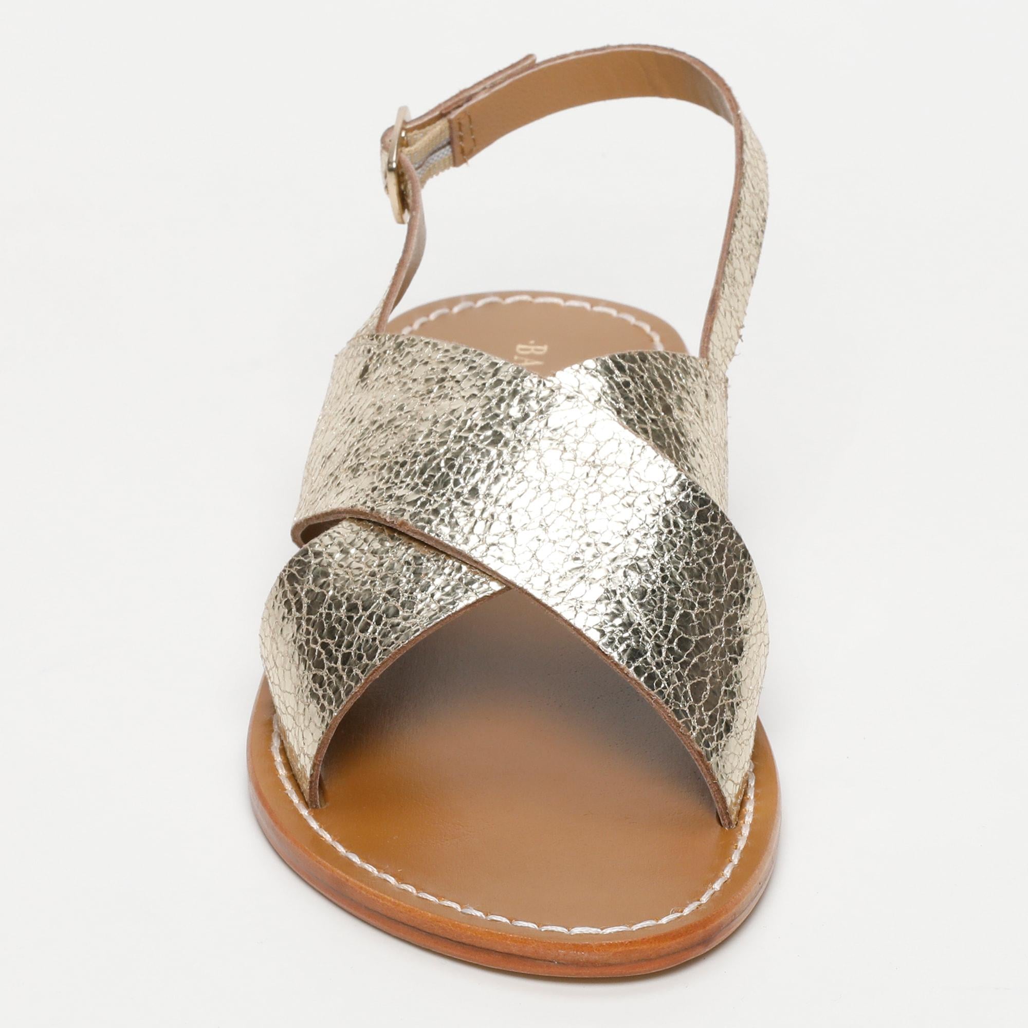 SIBELLA sandales en cuir goldcrackle