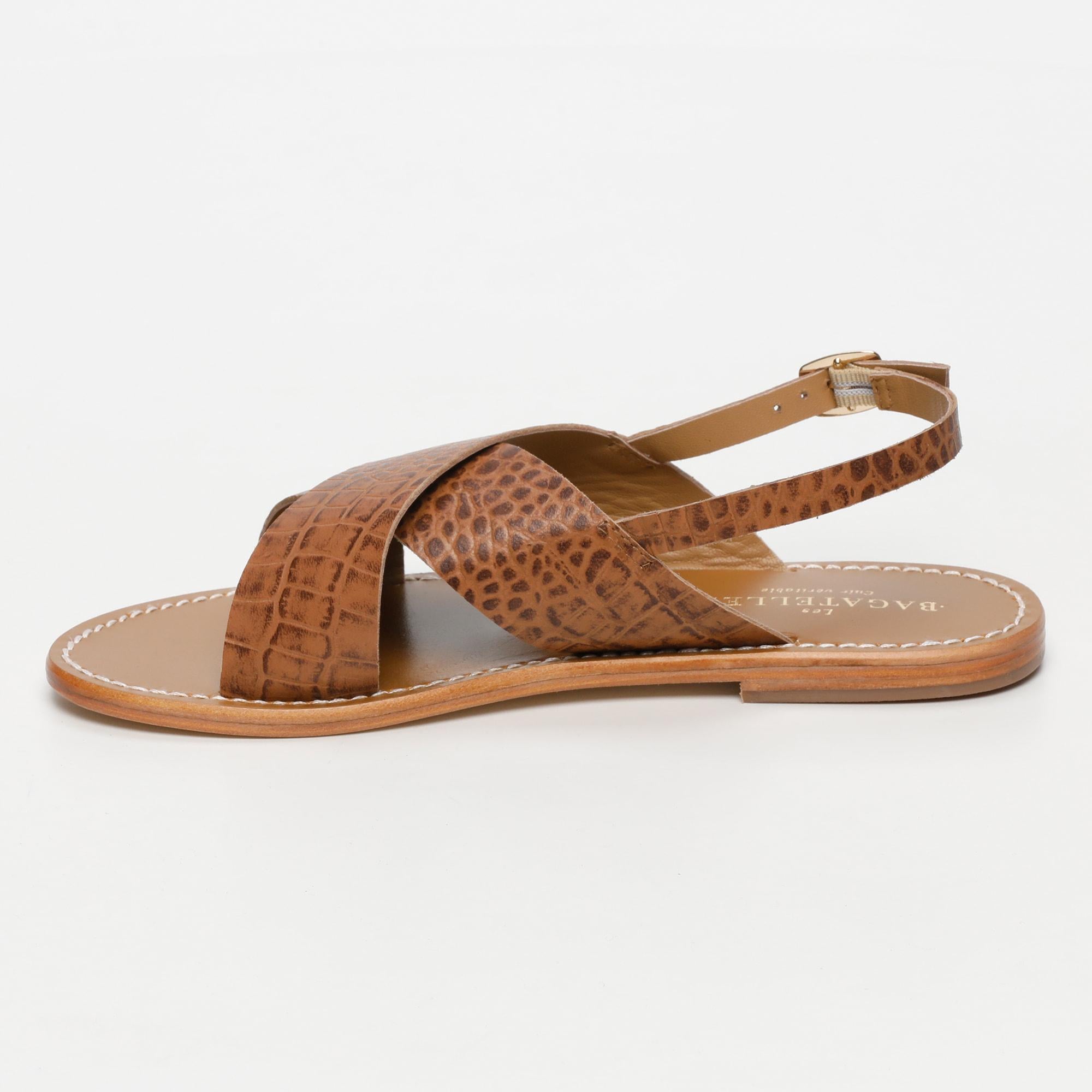 SIBELLA sandales en cuir tancroco