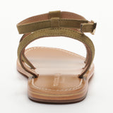 THUJA  sandales en cuir olive