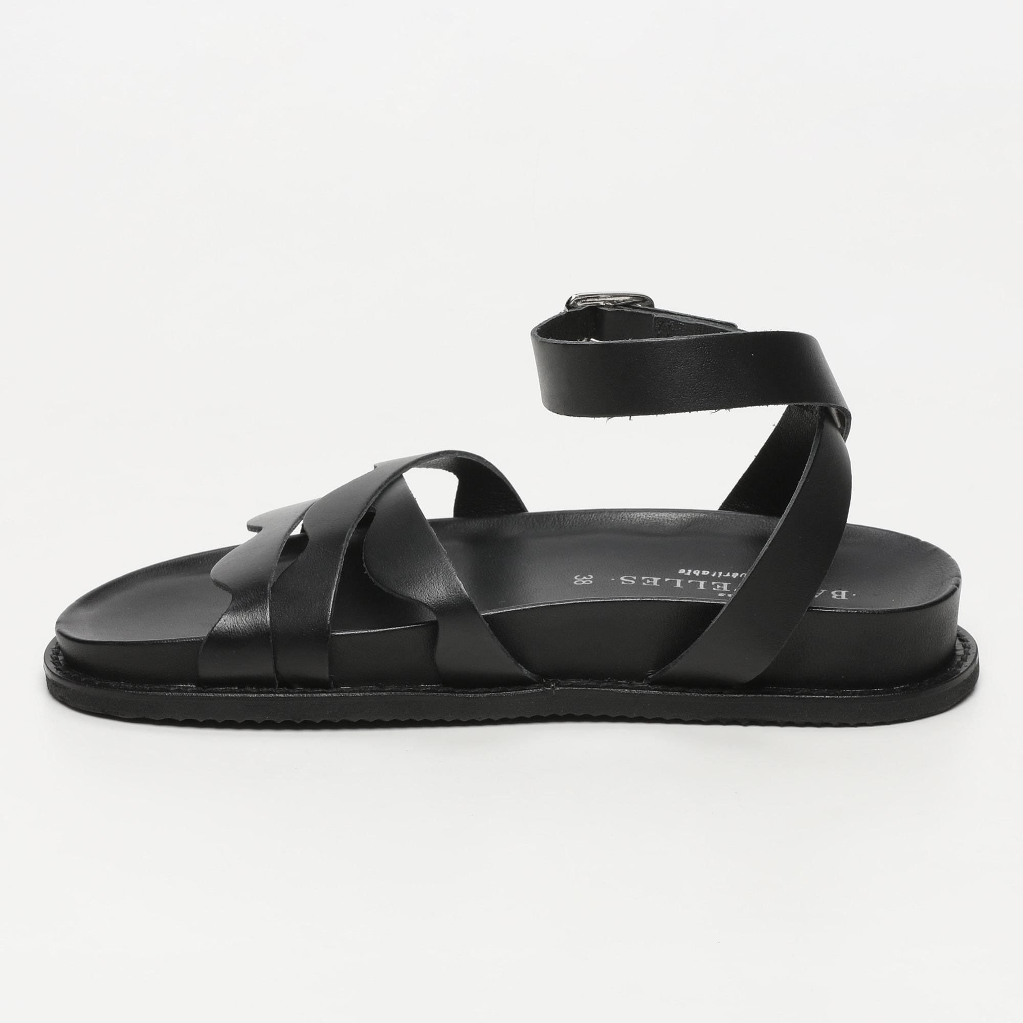 VASTO sandales en cuir black