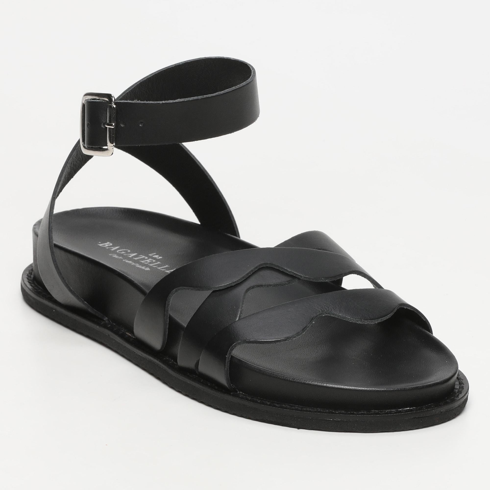 VASTO sandales en cuir black