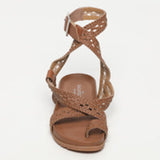 VERANO sandales en cuir camel
