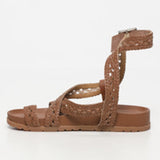 VERANO sandales en cuir camel