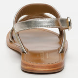 VERNON sandales en cuir olive+gold