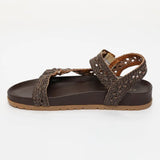 MENUCA sandales en cuir marron