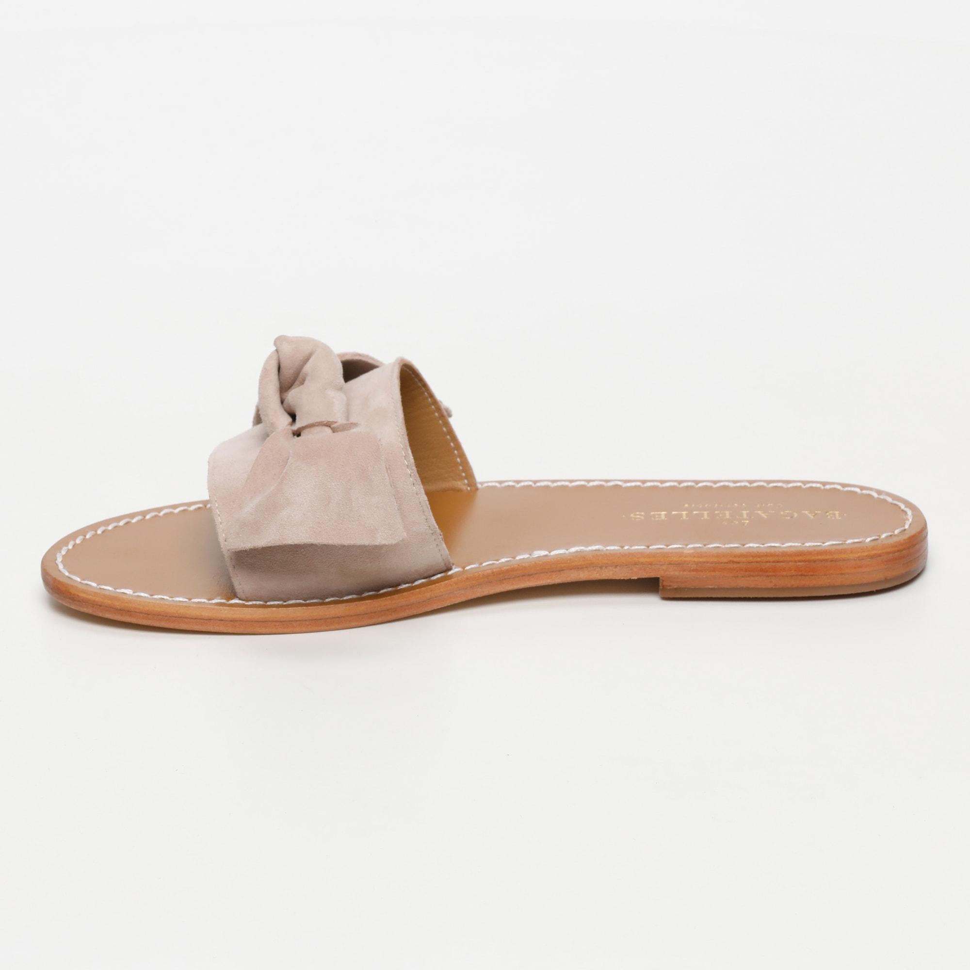WESTCHESTER sandales en cuir lightbeige