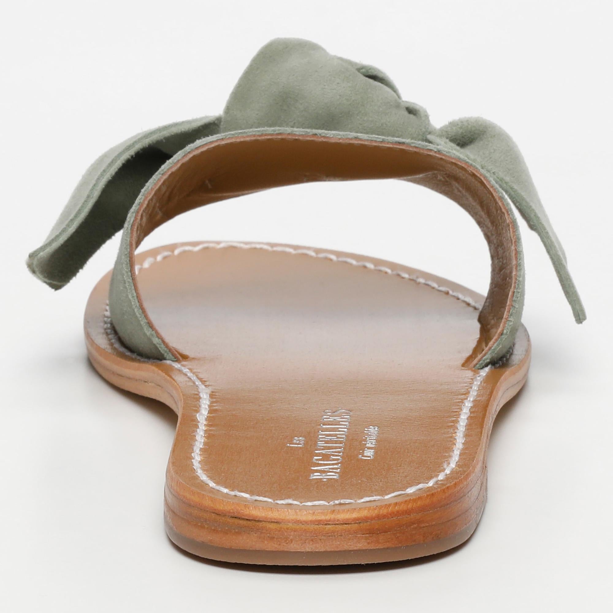 WESTCHESTER sandales en cuir lightkaki