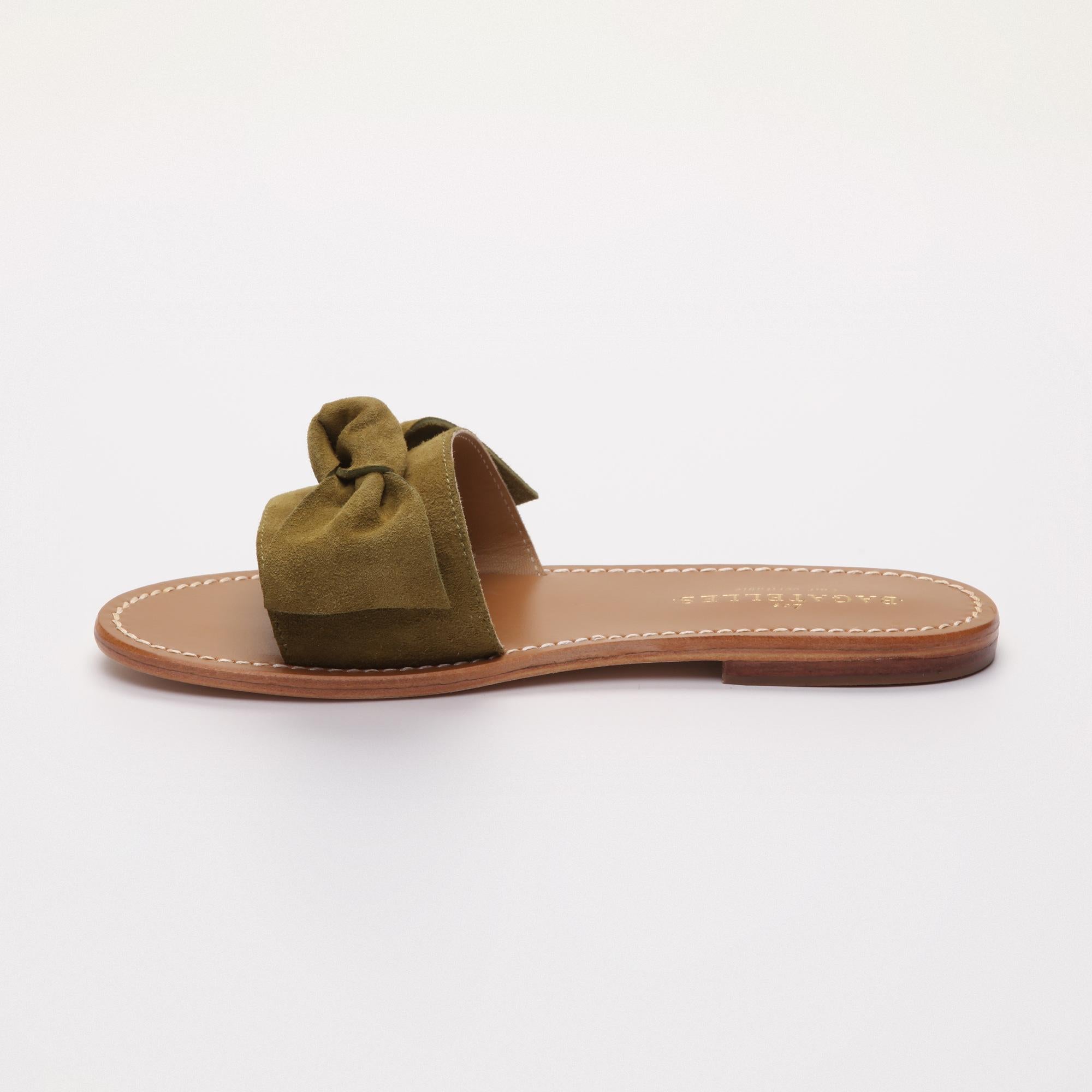 WESTCHESTER sandales en cuir olive
