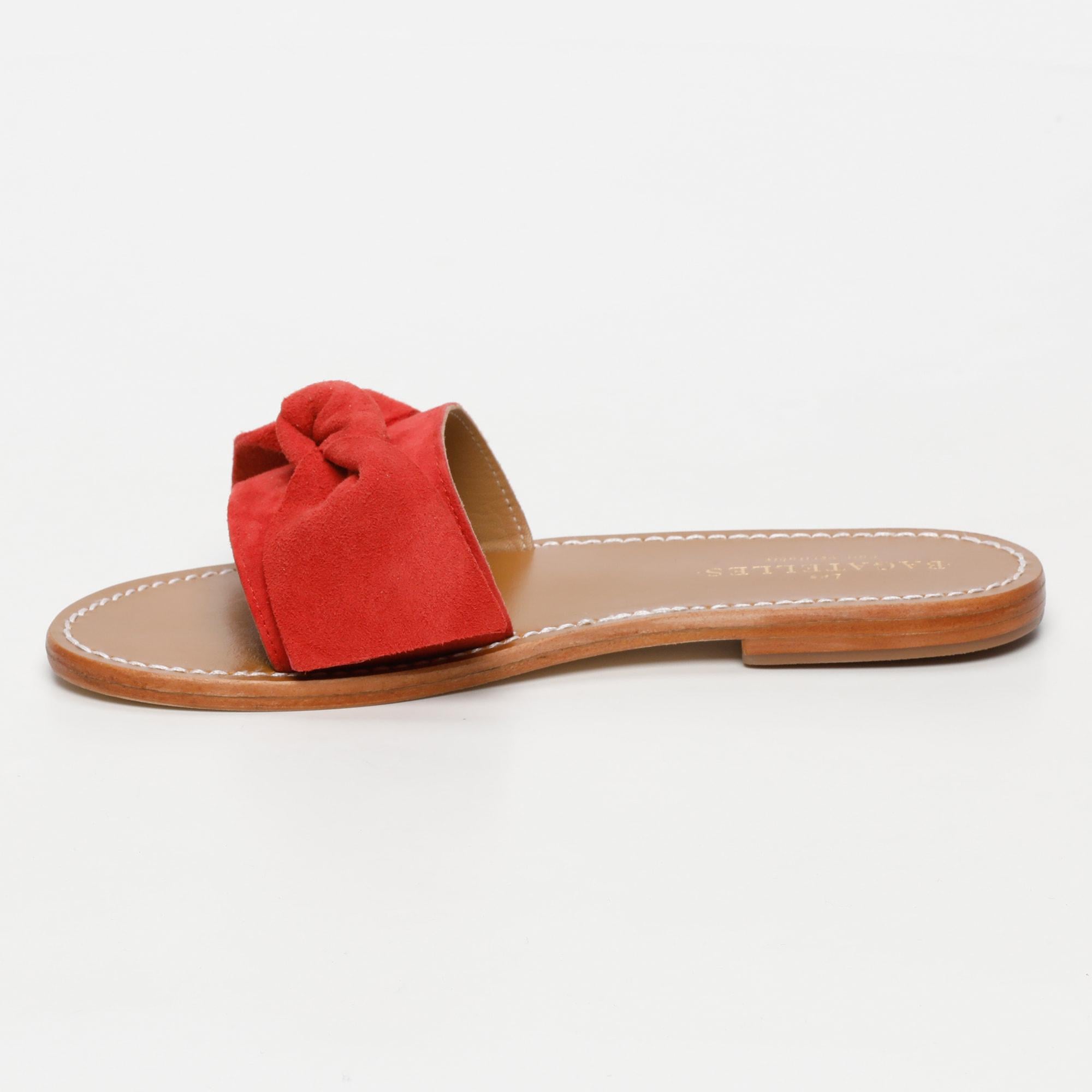 WESTCHESTER sandales en cuir strawberry