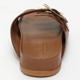 AISHANI sandales en cuir marron lézard