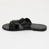 ADITRI mules en cuir blackcroco