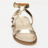 RUVONNE sandales en cuir doré