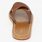 ADITRI mules en cuir marron lézard