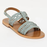 SANYLIA sandales en cuir ciel